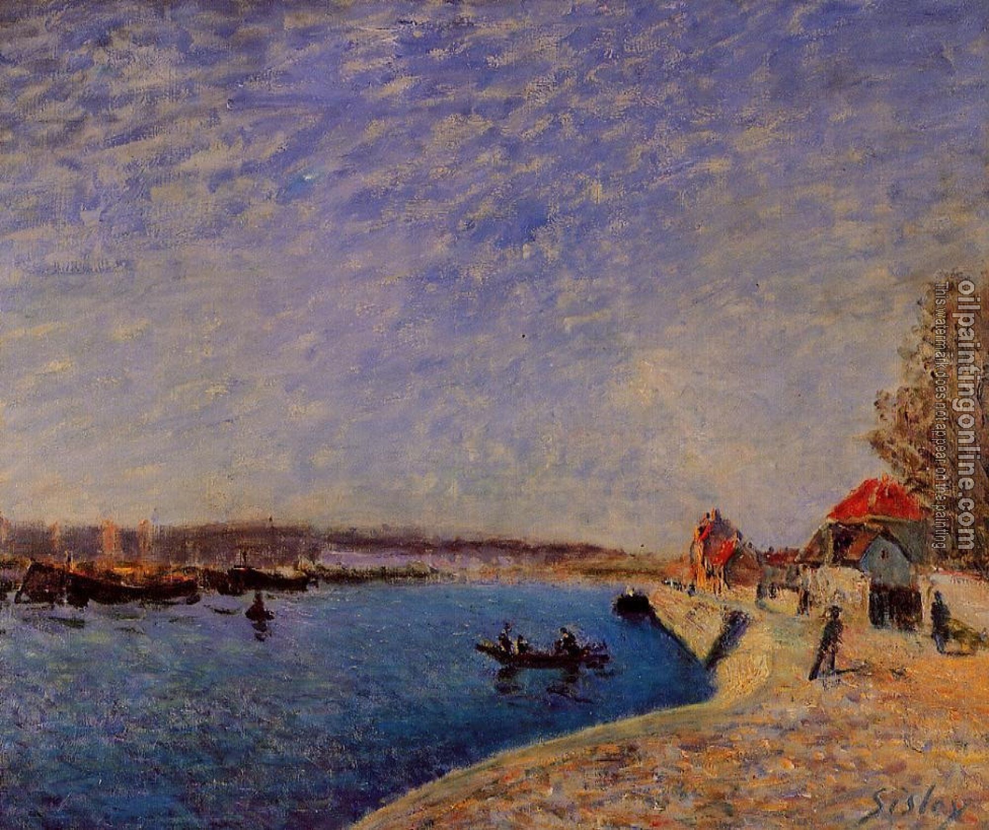 Sisley, Alfred - Saint-Mammes and the Banks of the Loing